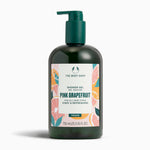 Bottle of The Body Shop Pink Grapefruit Shower Gel 750ml against a clean background