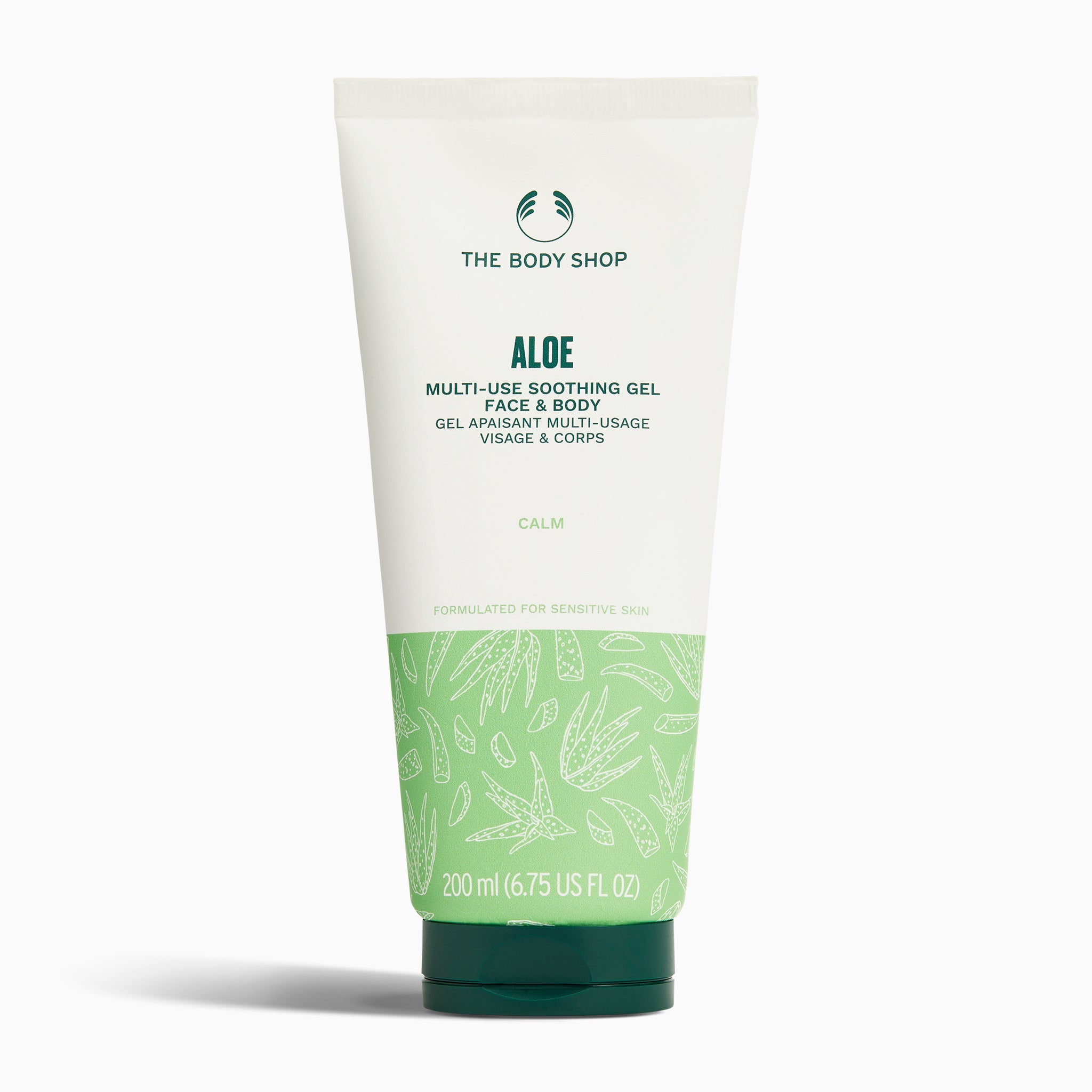 The Body Shop Aloe Multi-Use Soothing Gel 200ml on a clean white background