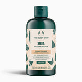 Bottle of The Body Shop Shea Intense Repair Conditioner 250 ML against clean white background