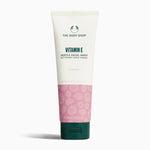 The Body Shop Vitamin E Gentle Facial Wash 125 ML showcasing its clean and hydrating formula.