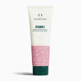 The Body Shop Vitamin E Gentle Facial Wash 125 ML showcasing its clean and hydrating formula.
