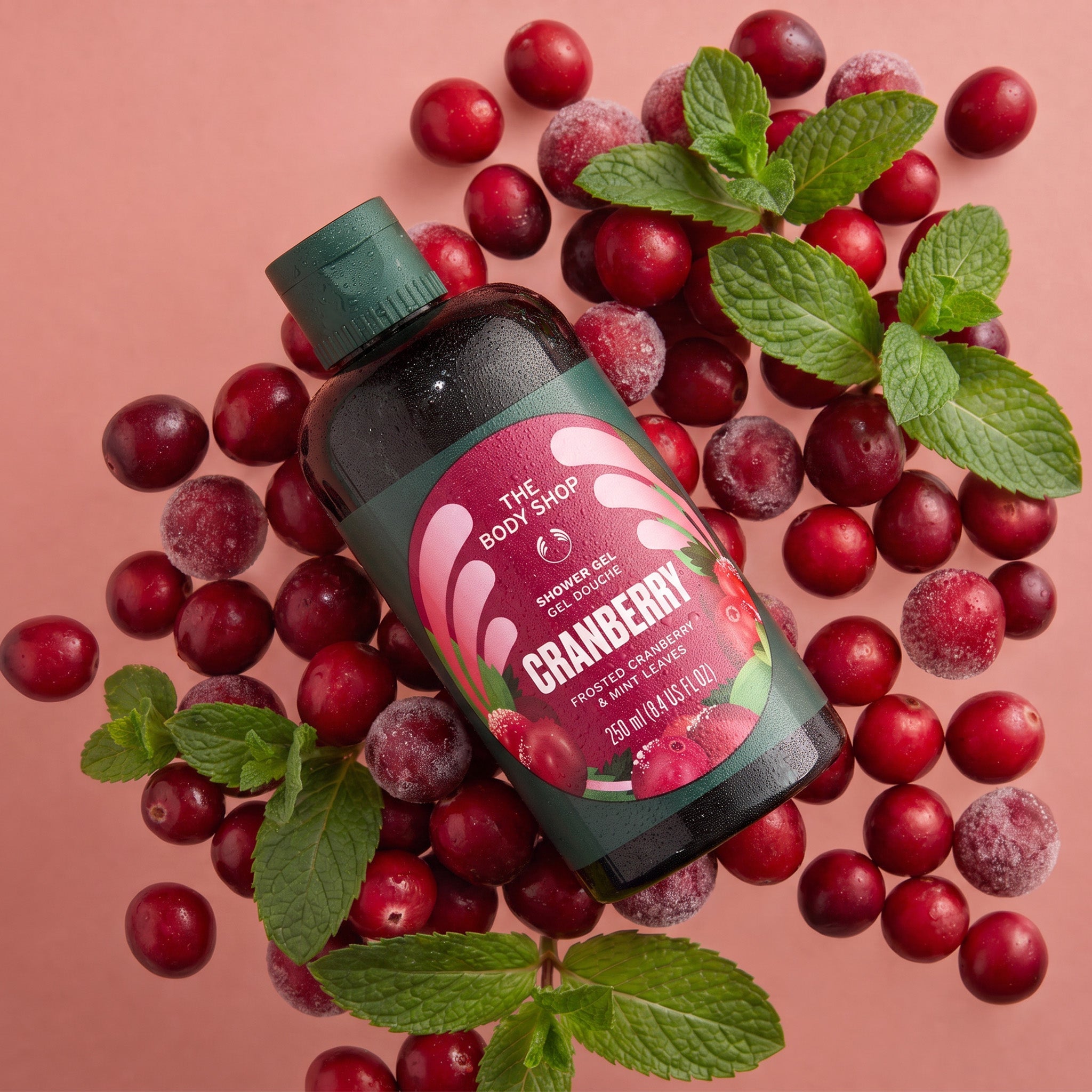 Frosted Cranberry & Mint Leaves Shower Gel 250ml – The Body Shop