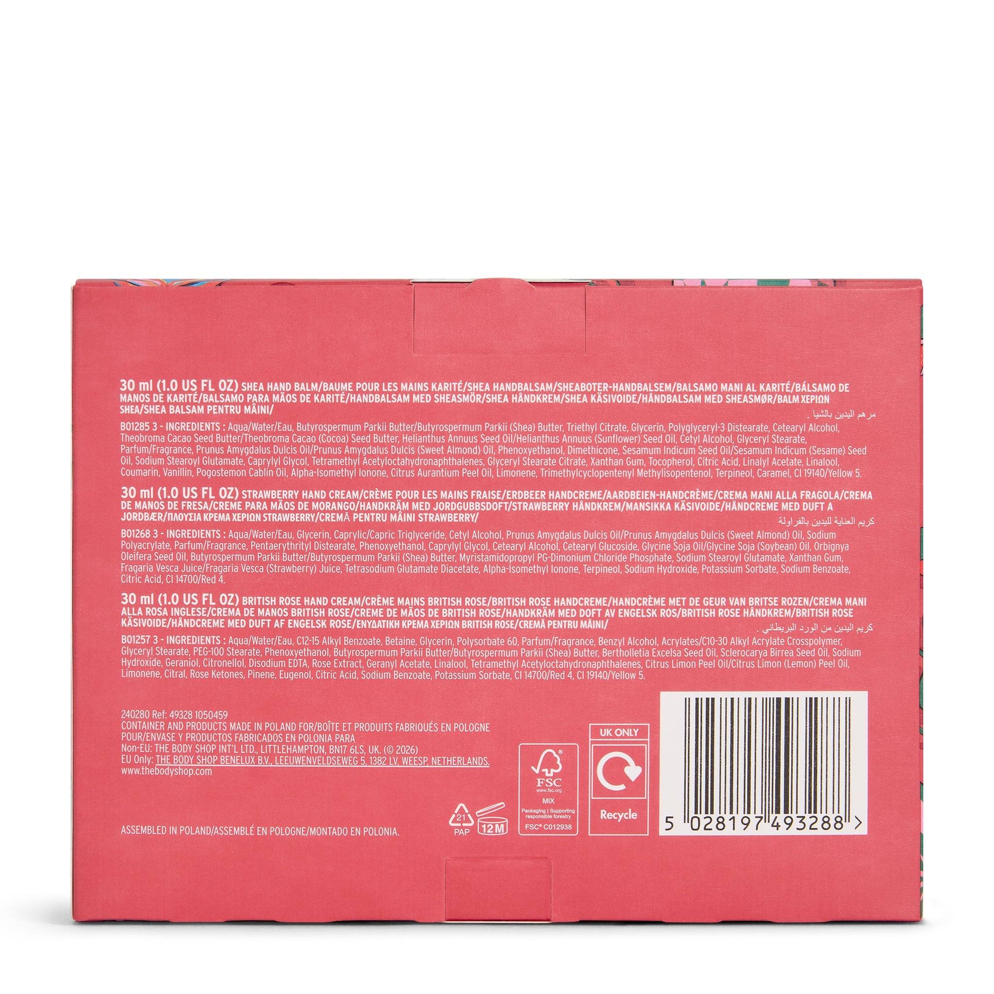 Hand Care Trio back view – The Body Shop