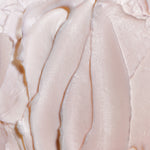 Close up texture shot of The Body Shop British Rose body butter