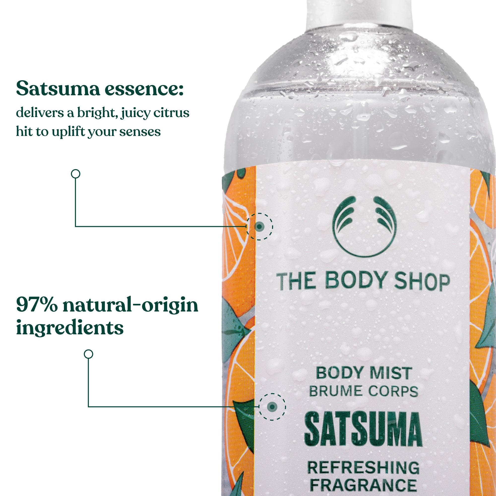 Body Mist Satsuma Hero Ingredients and Benefits