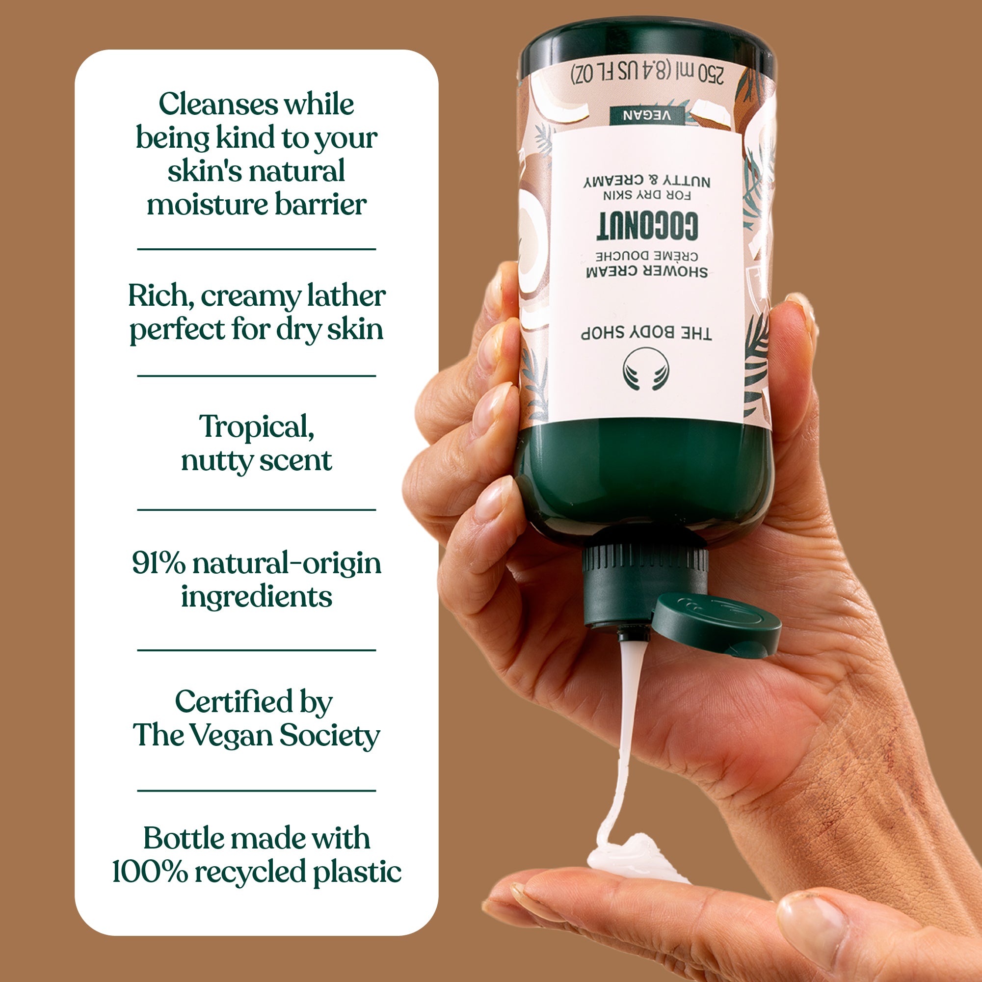 Coconut Shower Cream Additional Benefits and Reasons to Believe