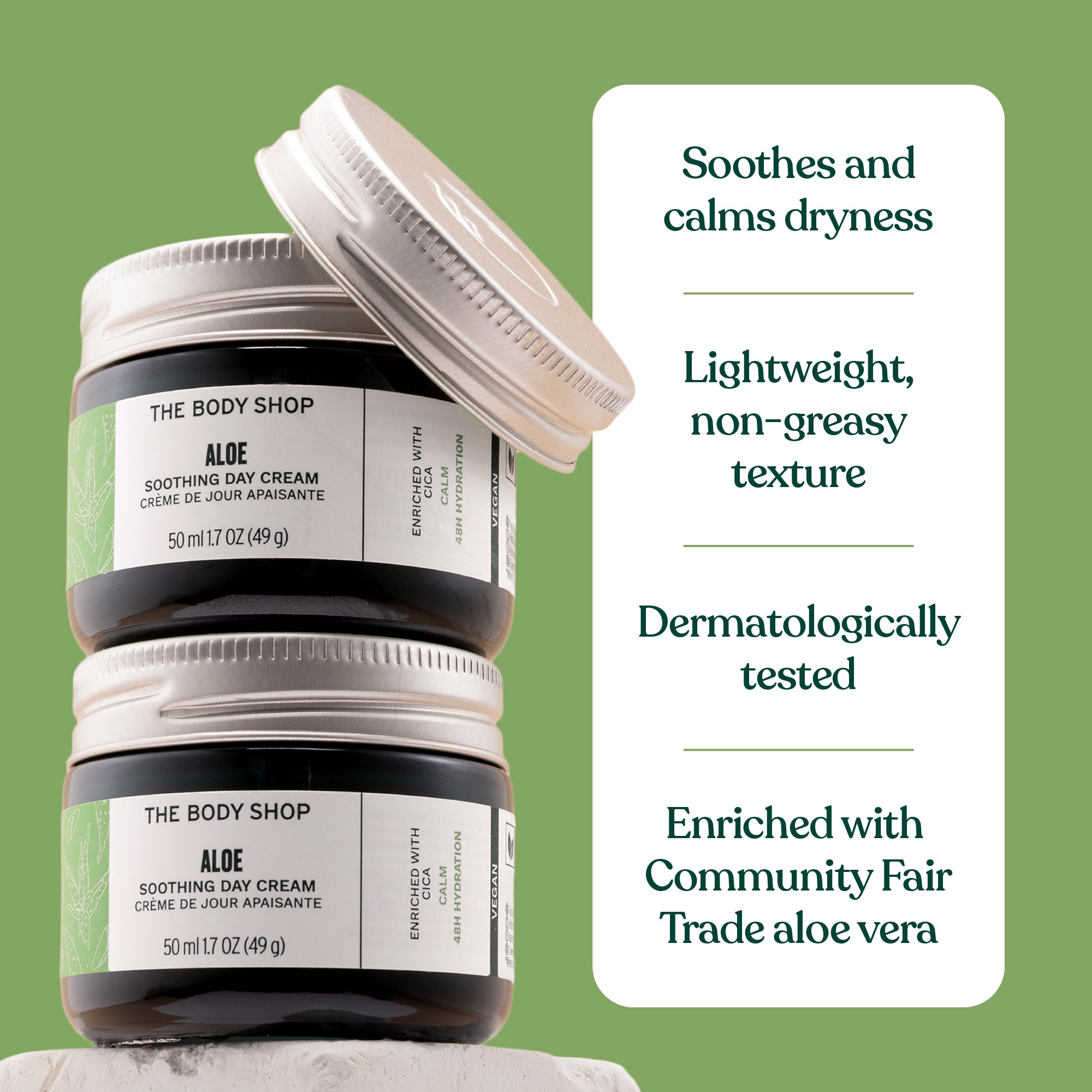 Day Cream Aloe Additional Benefits and Reasons to Believe