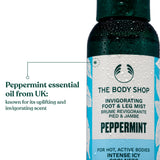 Foot & Leg Mist Peppermint  Hero Ingredients and Benefits