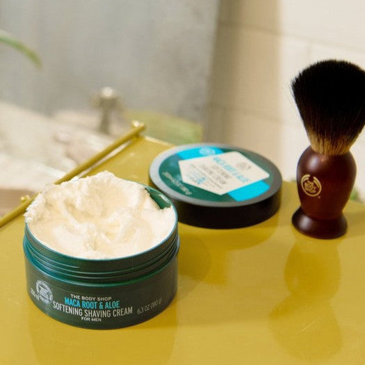 The Body Shop Maca Root & Aloe Softening Shaving Cream  For Men