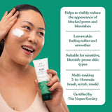 Mask Scrub 3in1 Tea Tree Additional Benefits and Reasons to Believe
