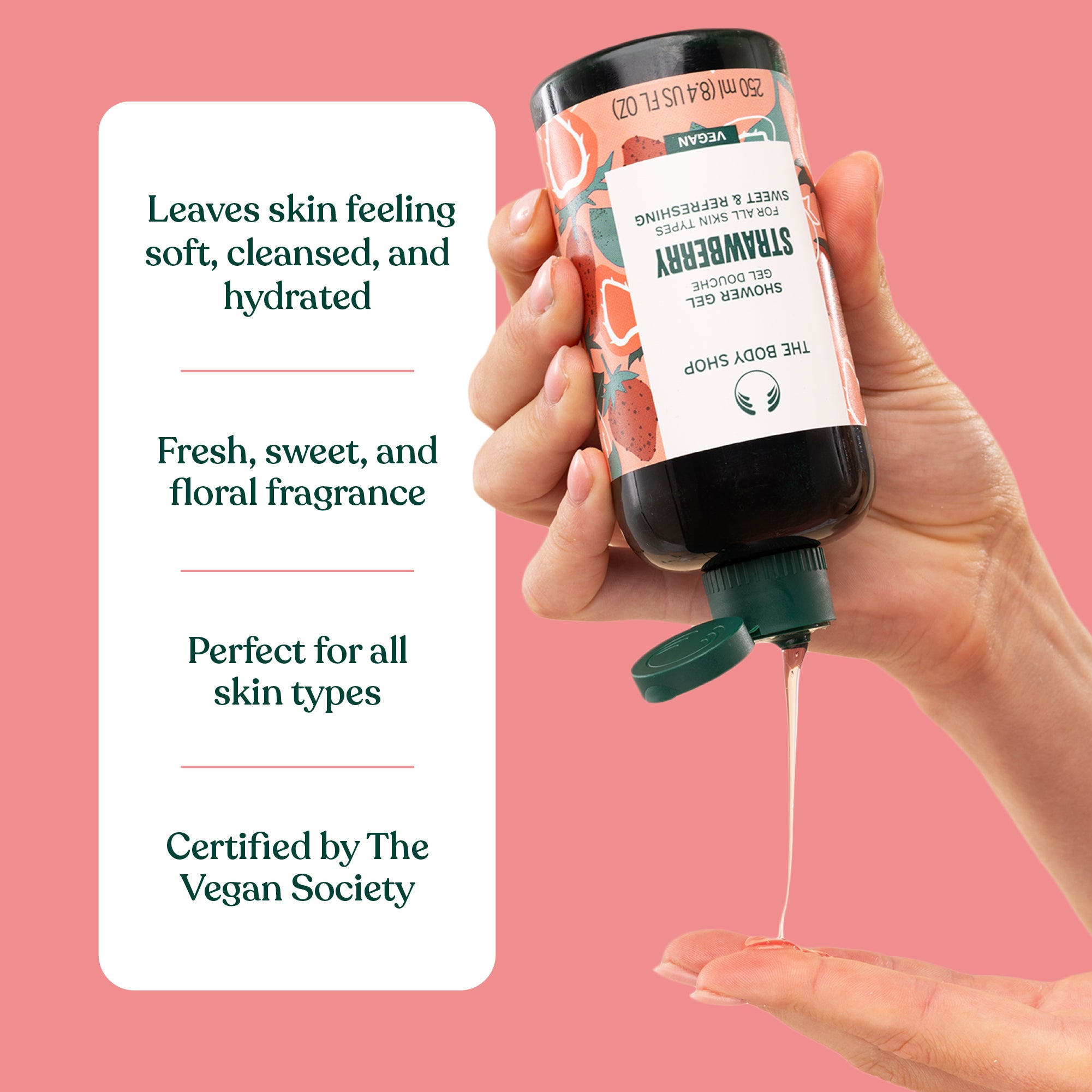 Strawberry Shower Gel Additional Benefits and Reasons to Believe