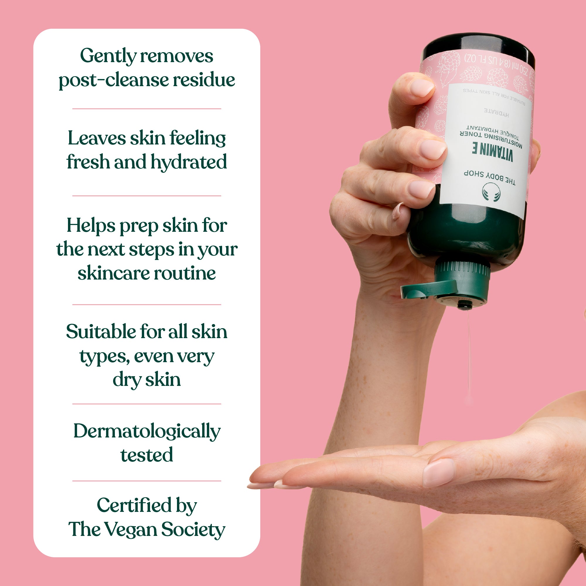 Vitamin E Hydrating Toner  Additional Benefits and Reasons to Believe